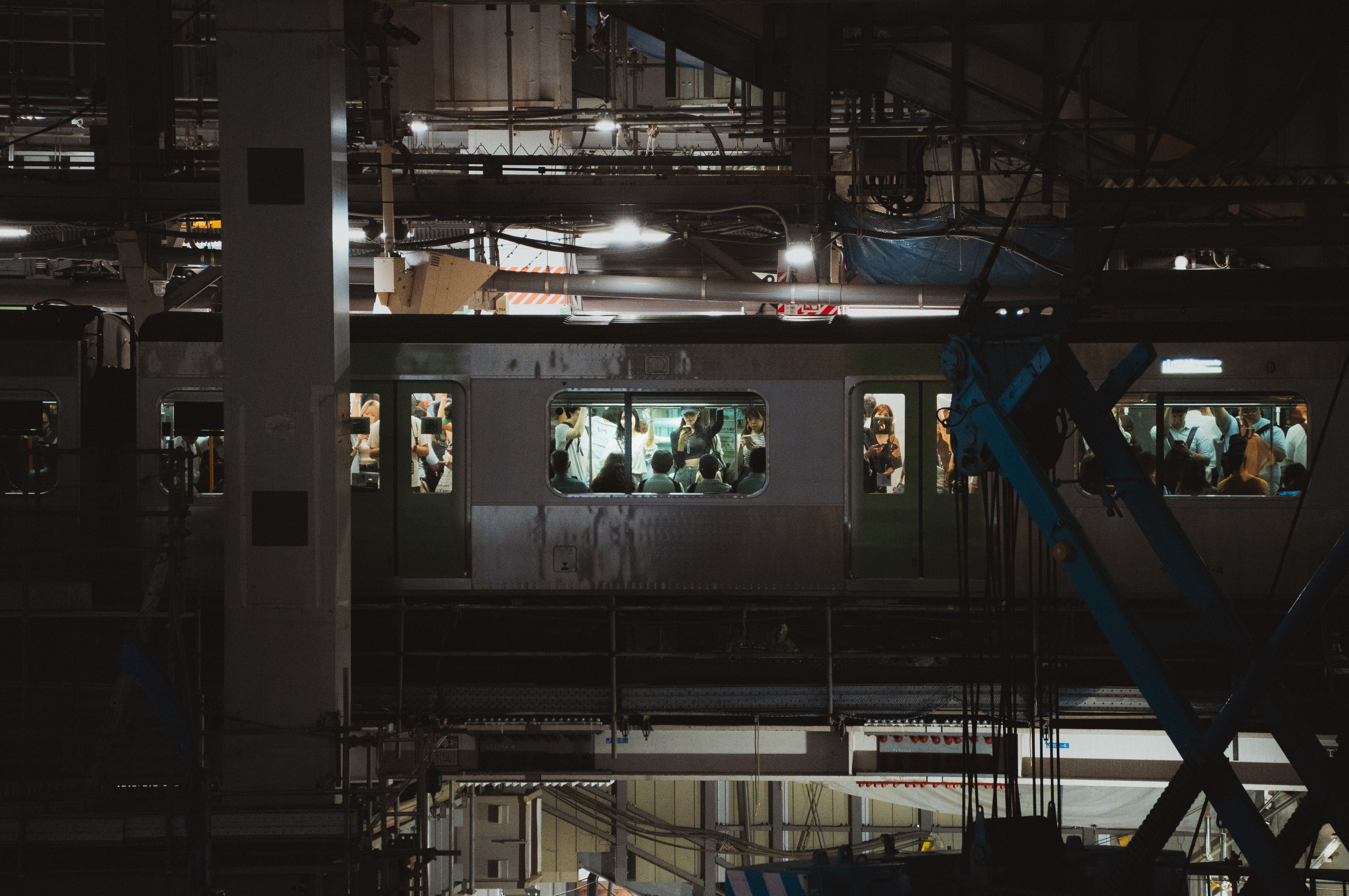 Tokyo metro at night